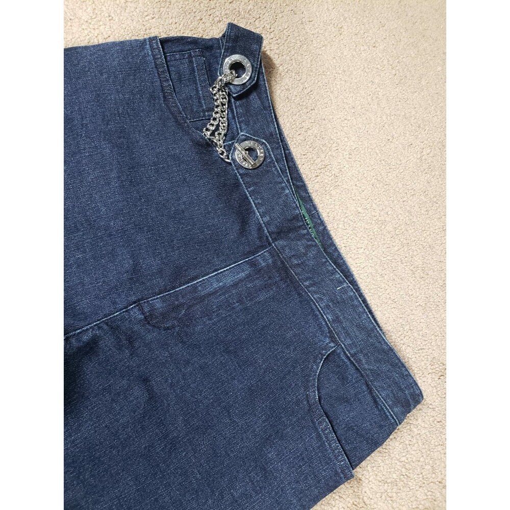 Ralph Lauren Vtg Women’s Blue Jeans Straight Waist Buckle Metallic Hardware 10 - Picture 3 of 12